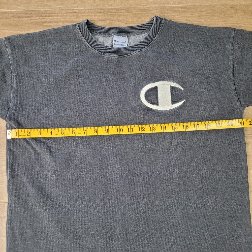 CHAMPION Embroidered Large‎ Logo Dress Gray S/M - Picture 4 of 7